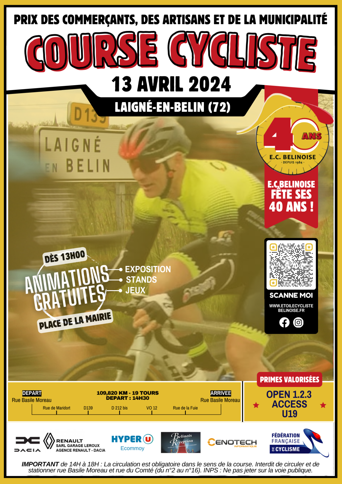 Affiche course cycliste 1 